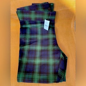 NWT Blue & Green Plaid Leggings-New Low Price!